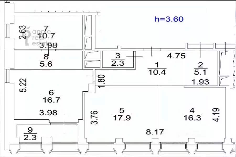 3-к кв. Москва ул. Ефремова, 10к1 (85.0 м) - Фото 1