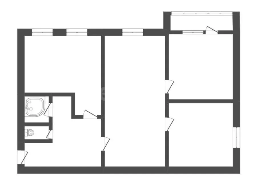 3-комнатная квартира: Борисоглебск, Северный микрорайон, 32А (64.6 м) - Фото 1