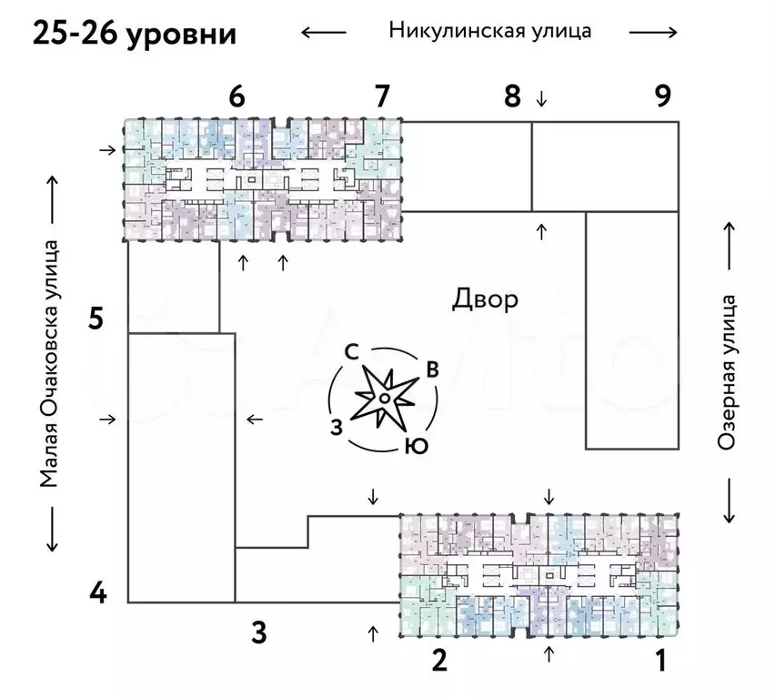 2-к. квартира, 42,7 м, 26/30 эт. - Фото 1