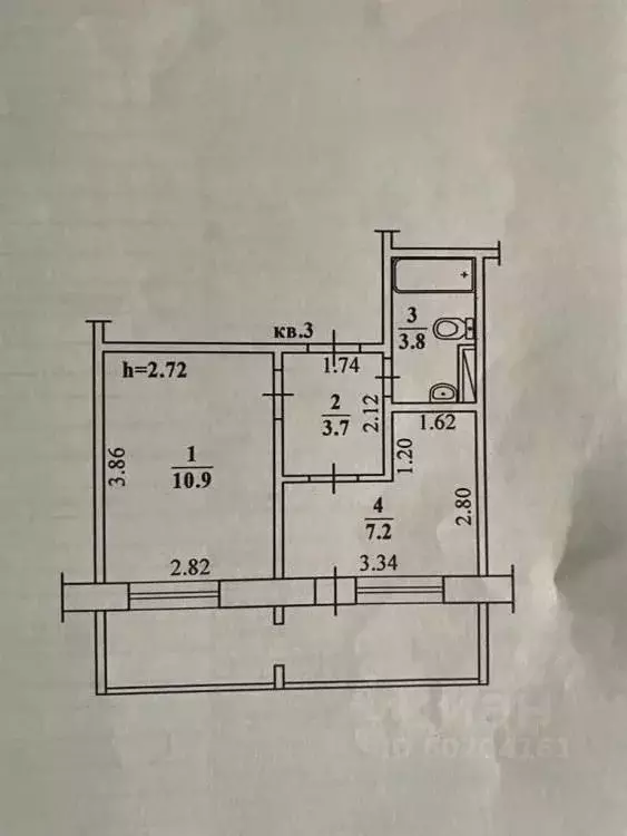 1-к кв. Саха (Якутия), Якутск Октябрьская ул., 27/6 (26.0 м) - Фото 1