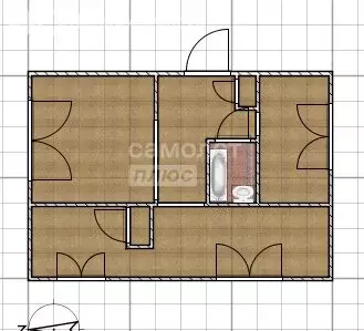 3-комнатная квартира: село Малоенисейское, улица Строителей, 4 (55.4 ... - Фото 1