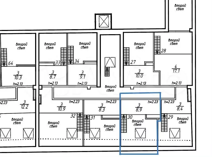 Квартира-студия, 31,3 м, 5/5 эт. - Фото 1