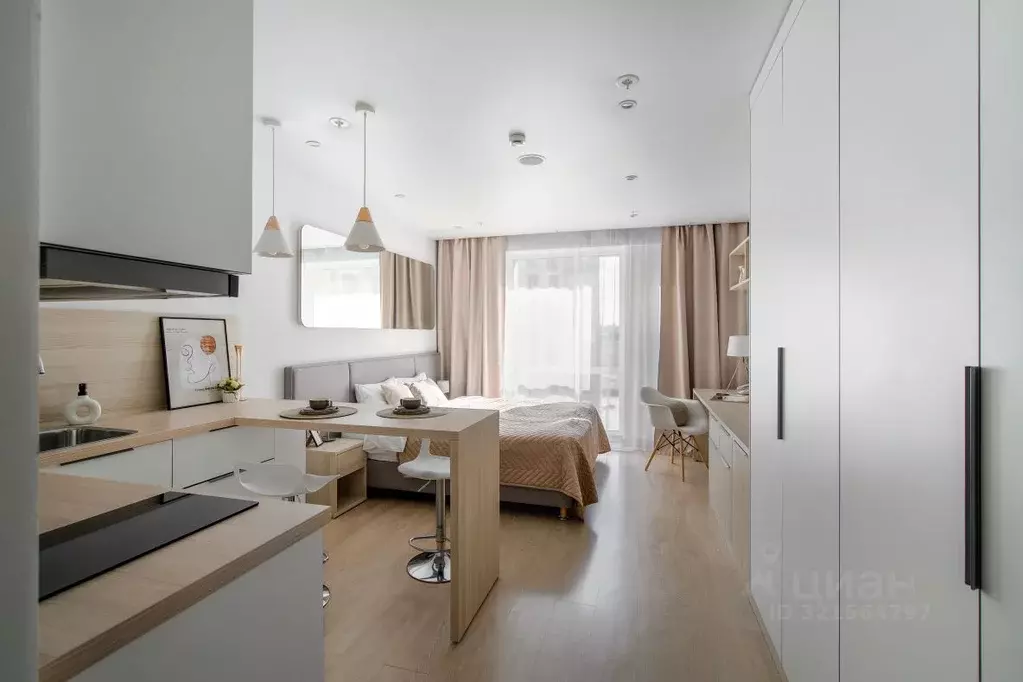 Студия Санкт-Петербург Социалистическая ул., 21 (26.4 м) - Фото 1