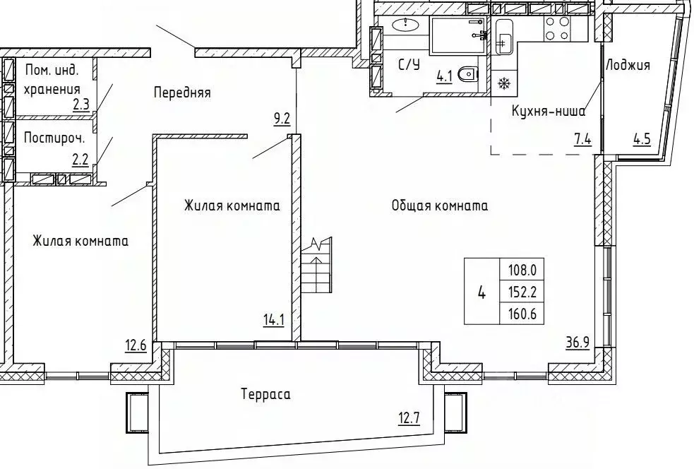 2-к кв. Приморский край, Артем Красноармейская ул., 4 (160.6 м) - Фото 0