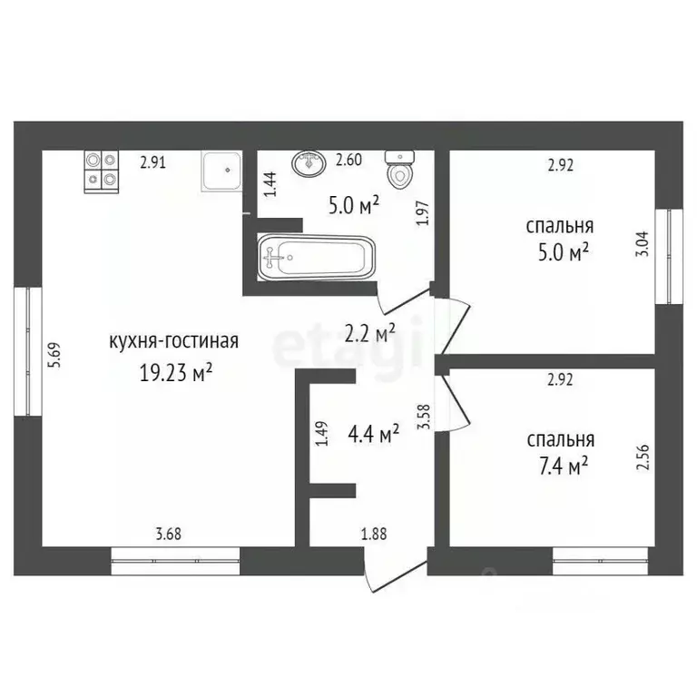 Дом в Тюменская область, Тюмень Росинка СНТ,  (50 м) - Фото 1