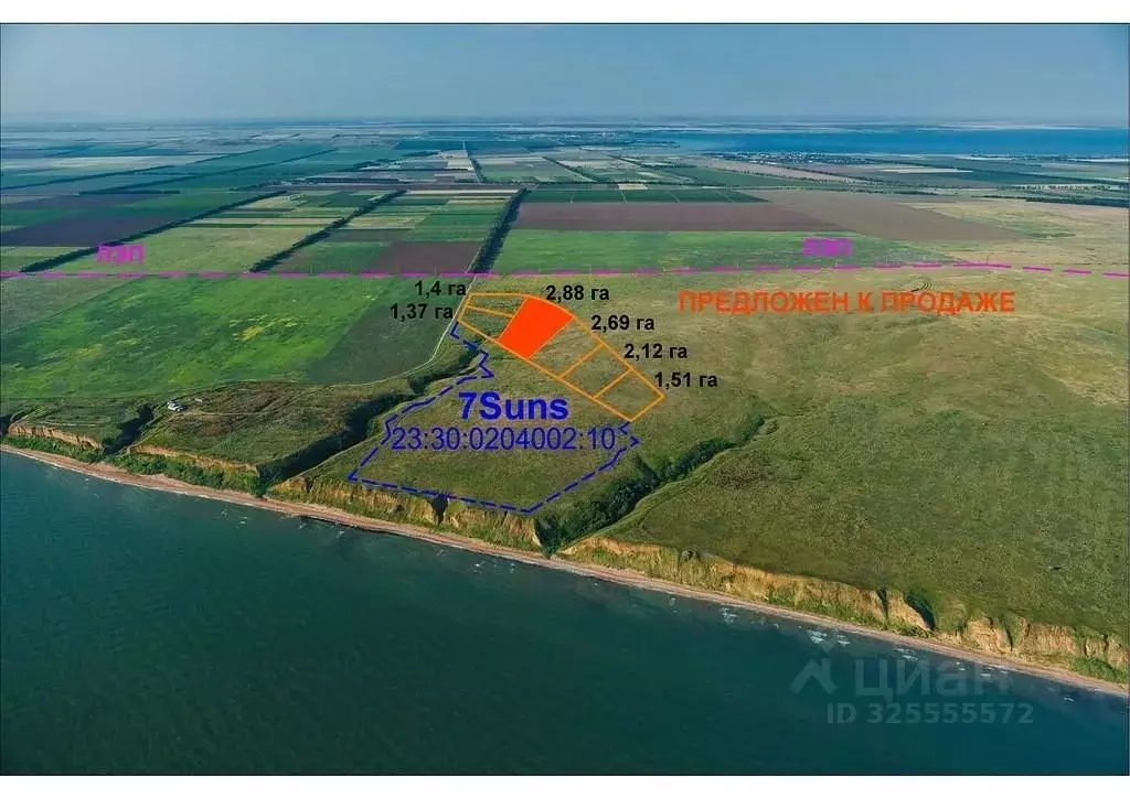 Участок в Краснодарский край, Темрюкский район, Фонталовское с/пос, ... - Фото 1