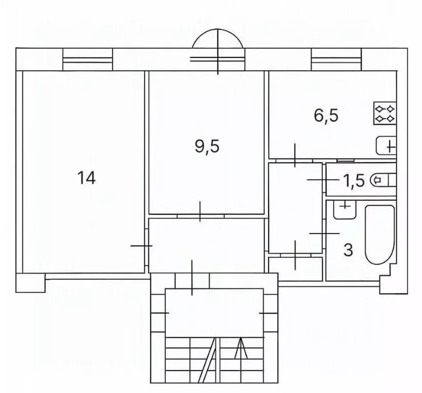 2-к кв. Санкт-Петербург Удельный просп., 21 (42.0 м) - Фото 2