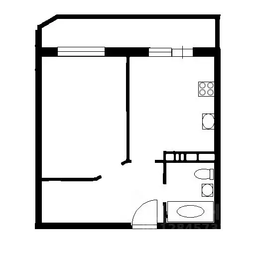 1-к кв. Краснодарский край, Краснодар ул. Домбайская, 59 (39.0 м) - Фото 2