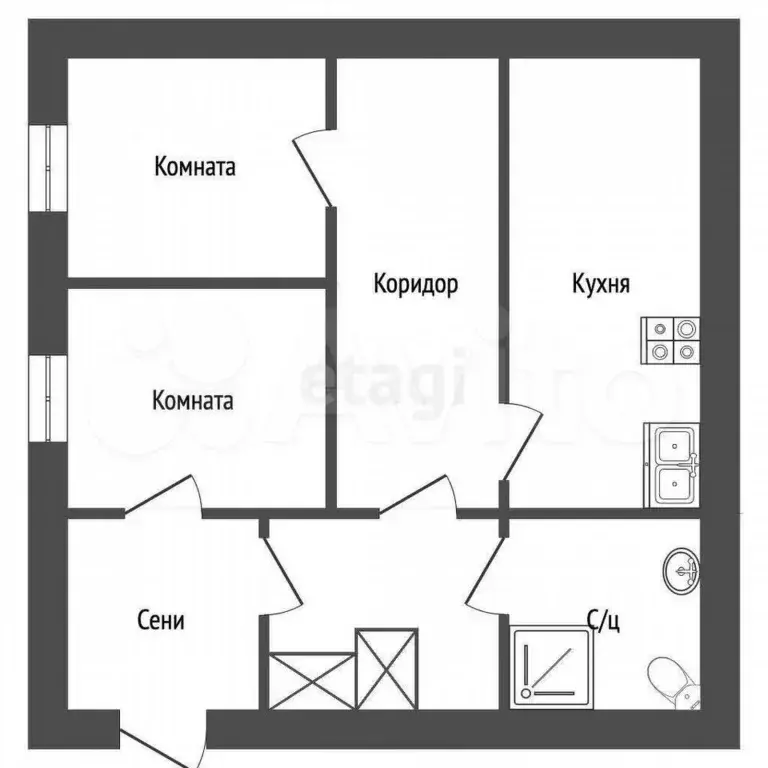 Дом 35 м на участке 3,22 га - Фото 0