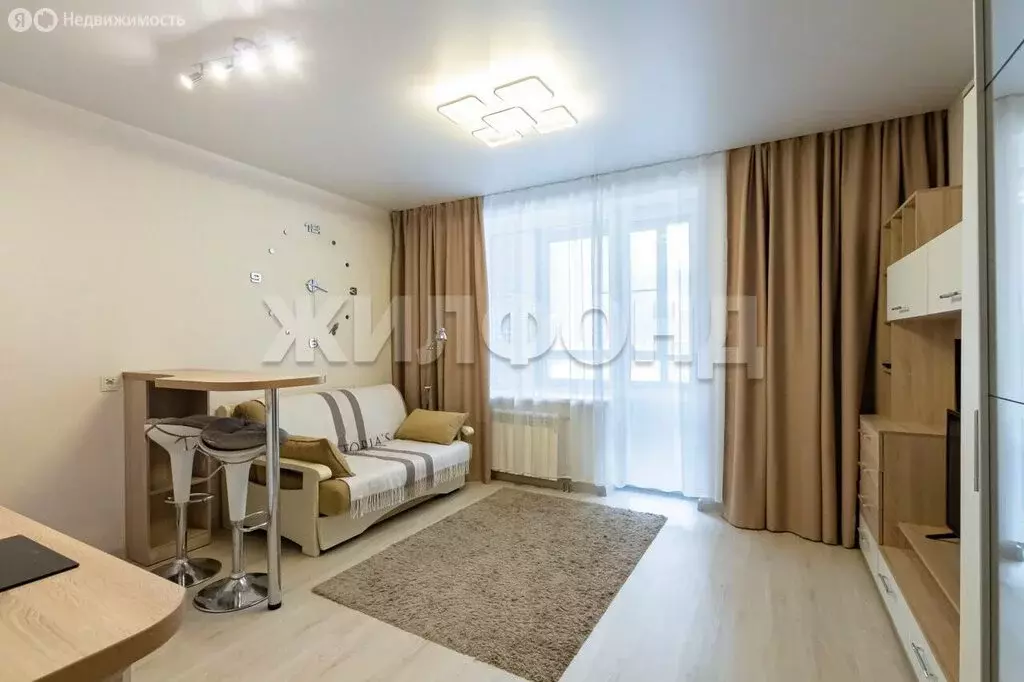 Квартира-студия: Новосибирская область, рабочий посёлок Кольцово, ... - Фото 1