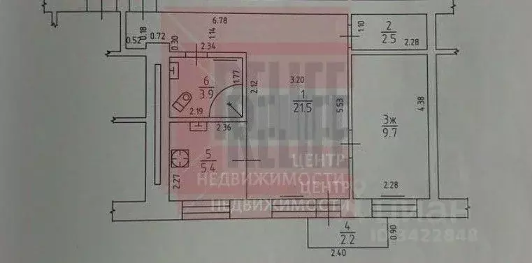 2-к кв. Калининградская область, Калининград ул. Космонавта Леонова, ... - Фото 2