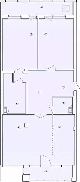 3-к кв. Санкт-Петербург ул. Грота, 1-3Г (142.3 м) - Фото 0