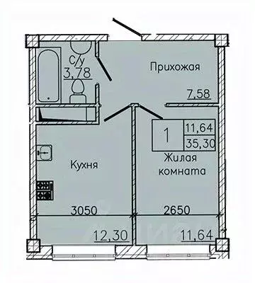 1-к кв. Ставропольский край, Пятигорск ул. Ермолова, 28А (35.3 м) - Фото 1