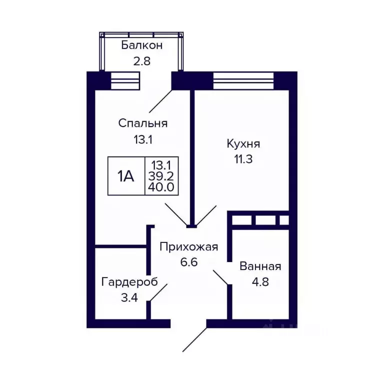 1-к кв. Новосибирская область, Новосибирск ул. Грибоедова (40.0 м) - Фото 0