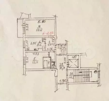 2-к. квартира, 53 м, 6/9 эт. - Фото 0