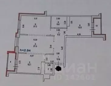 3-к кв. Московская область, Люберцы городской округ, Октябрьский пгт ... - Фото 2
