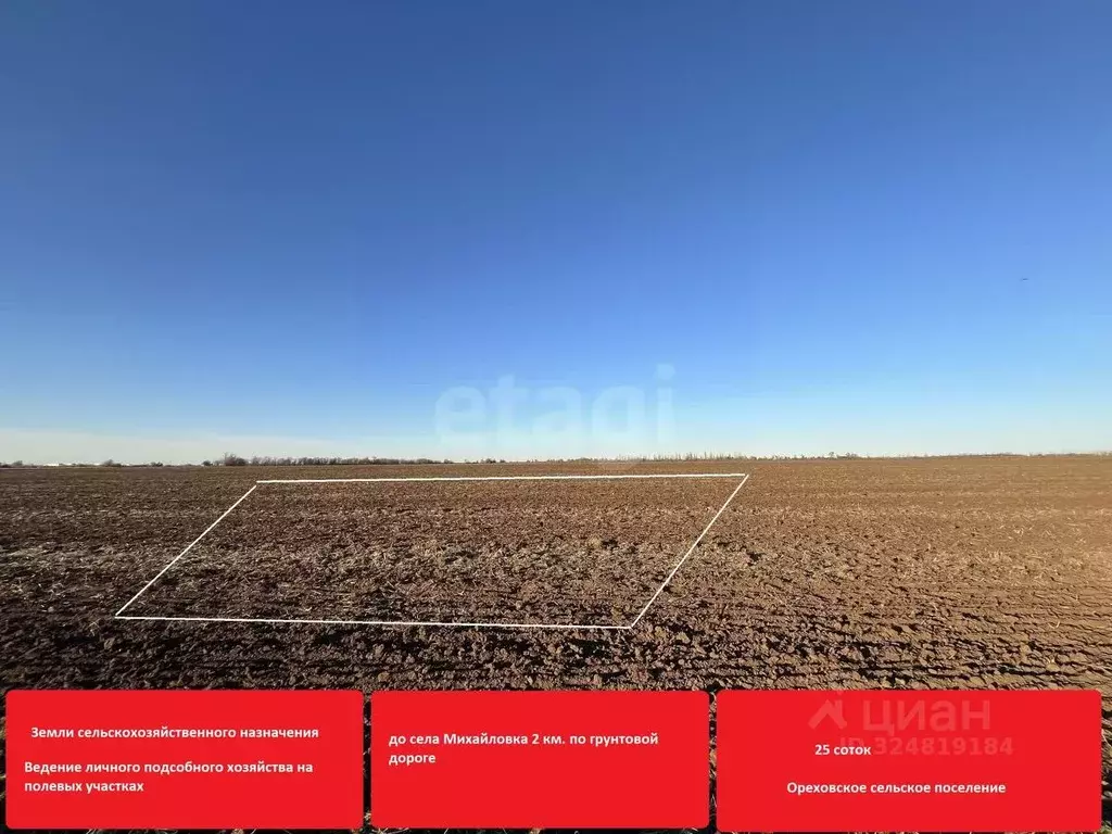 Участок в Крым, Сакский район, Ореховское с/пос, с. Михайловка  (25.0 ... - Фото 2