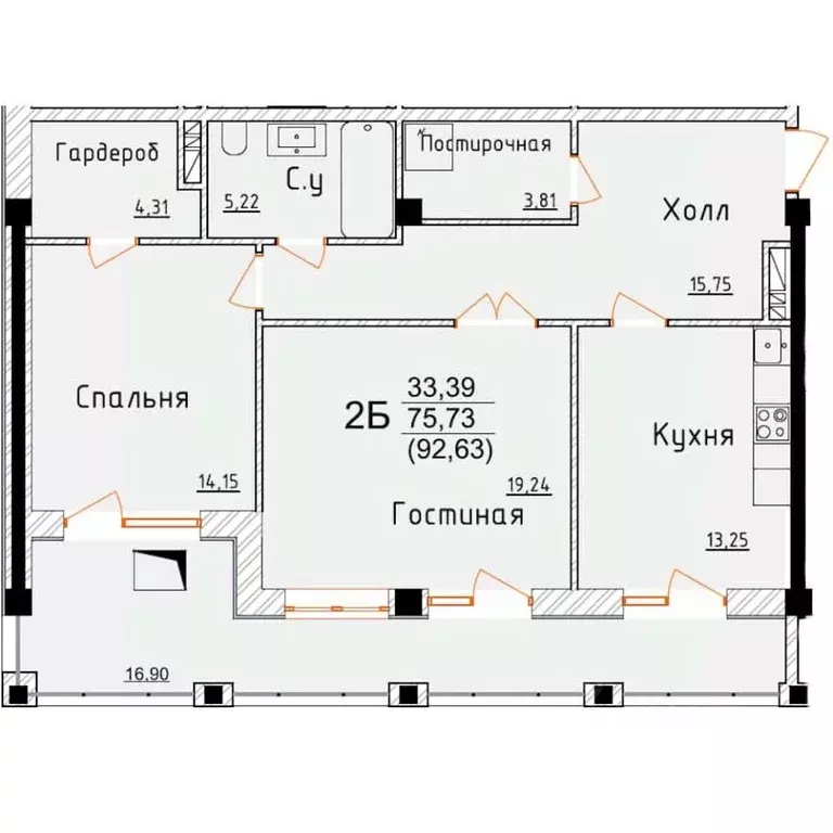 2-к кв. Дагестан, Дербент ул. Графа Воронцова, 80 (92.63 м) - Фото 0