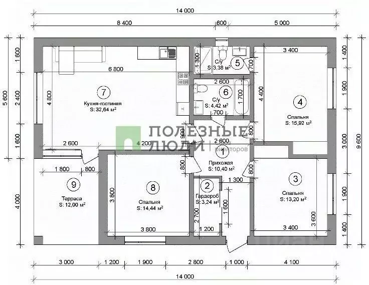 Дом в Севастополь Южное СНТ,  (117 м) - Фото 2