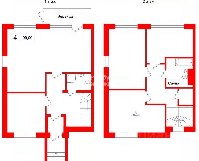 Таунхаус в Ленинградская область, Всеволожск ул. Успенская, 15 (99 м) - Фото 2