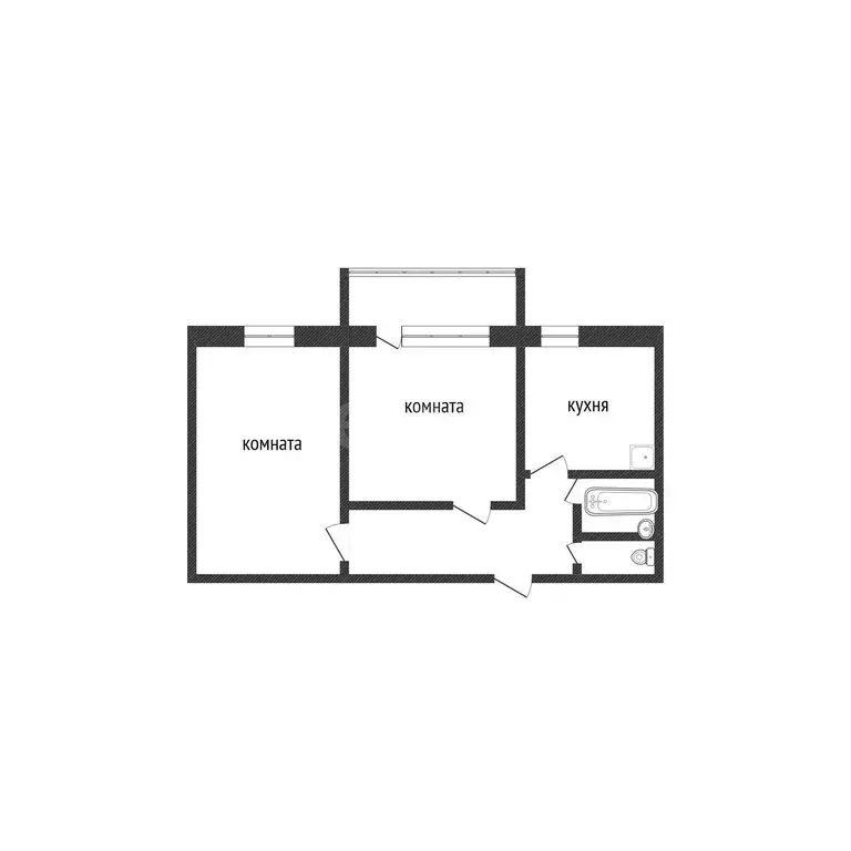 2-комнатная квартира: Курган, Солнечный бульвар, 11 (53.7 м) - Фото 1