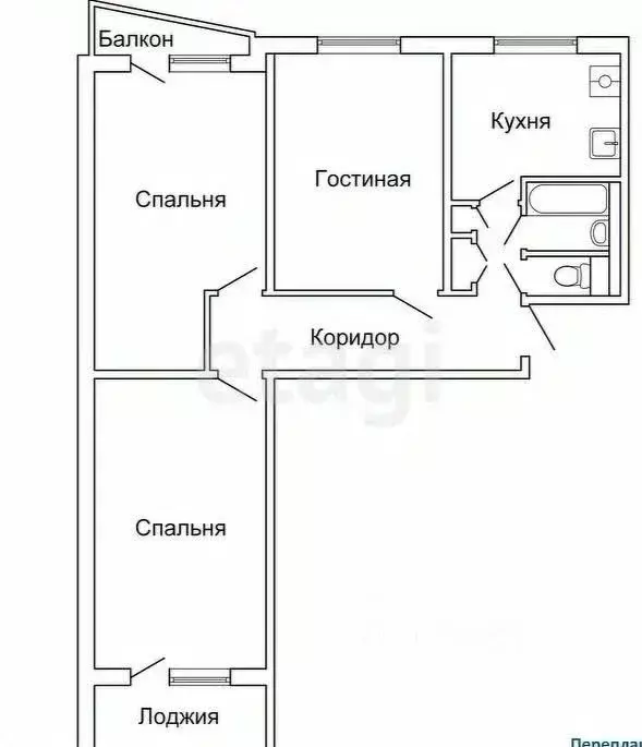 3-к кв. Смоленская область, Ярцево ул. Старозавопье, 3 (47.5 м) - Фото 1