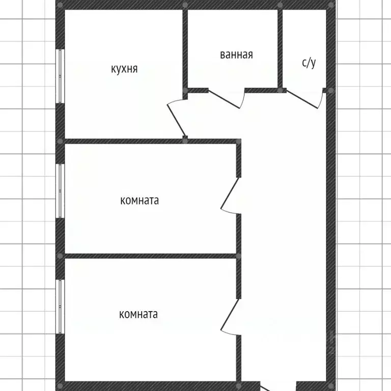 2-к кв. Свердловская область, Нижний Тагил ул. Циолковского, 32 (58.6 ... - Фото 1