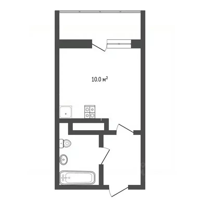 Студия Тюменская область, Тюменский муниципальный округ, д. Дударева ... - Фото 2