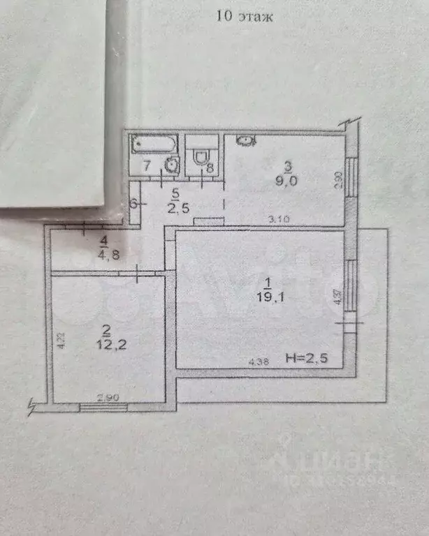 2-к кв. Иркутская область, Усть-Илимск просп. Мира, 23 (52.0 м) - Фото 0