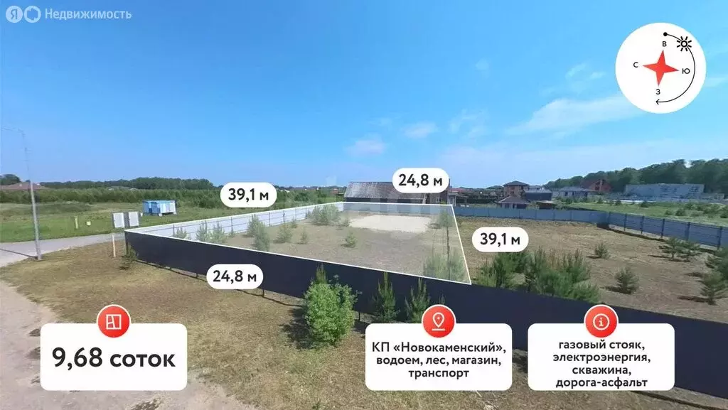 Участок в Тюменский район, коттеджный посёлок Новокаменский, улица ... - Фото 1