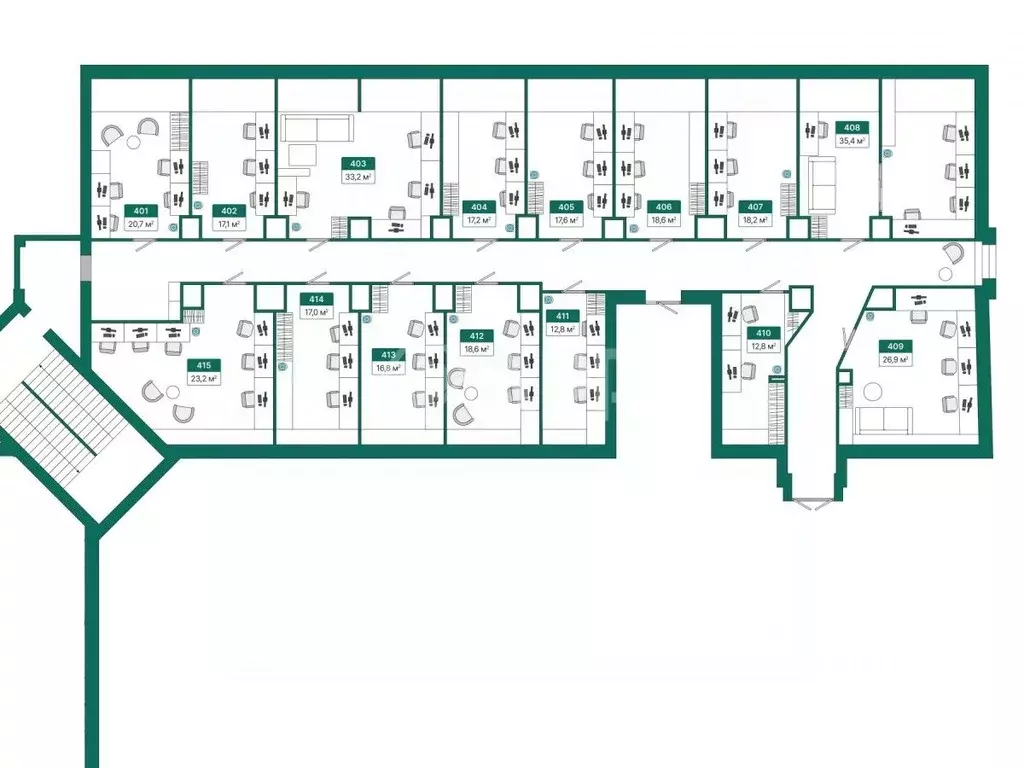 Офис в Краснодарский край, Краснодар Центральный мкр, ул. ... - Фото 2