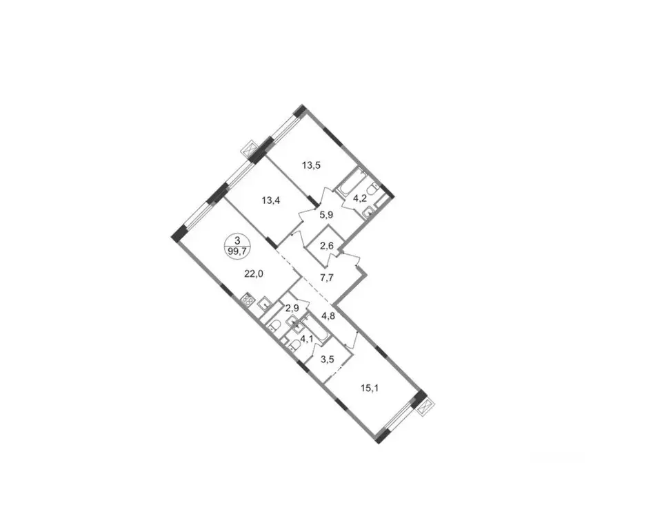 3-к кв. Московская область, Одинцовский городской округ, Заречье пгт ... - Фото 0