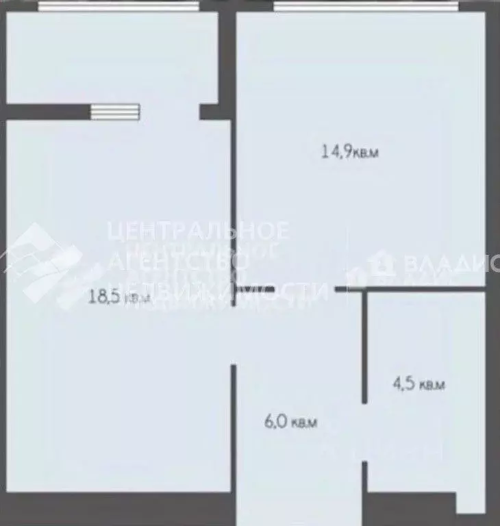 1-к кв. Рязанская область, Рязань Шереметьевская ул., 12к4 (43.9 м) - Фото 1