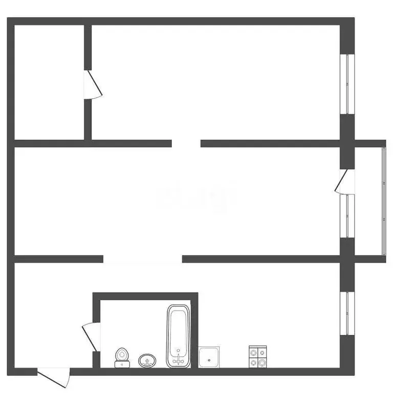 2-комнатная квартира: Бийск, улица Александра Матросова, 29 (46.3 м) - Фото 0