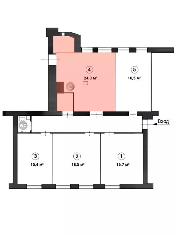 Офис в Москва Тверская ул., 12С7 (24 м) - Фото 1
