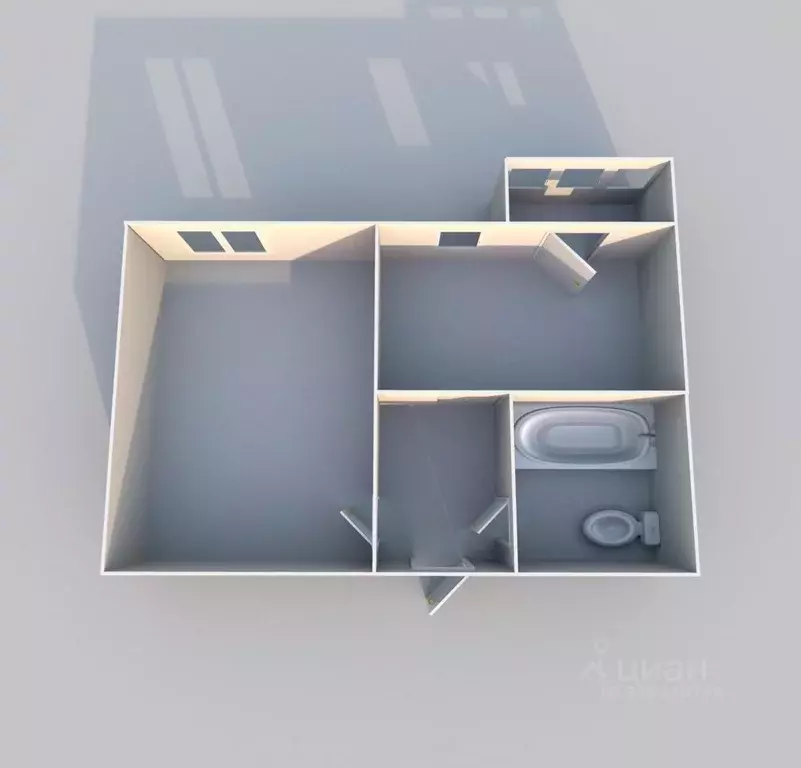 1-к кв. Курганская область, Курган Шевелевская ул., 20 (28.1 м) - Фото 2