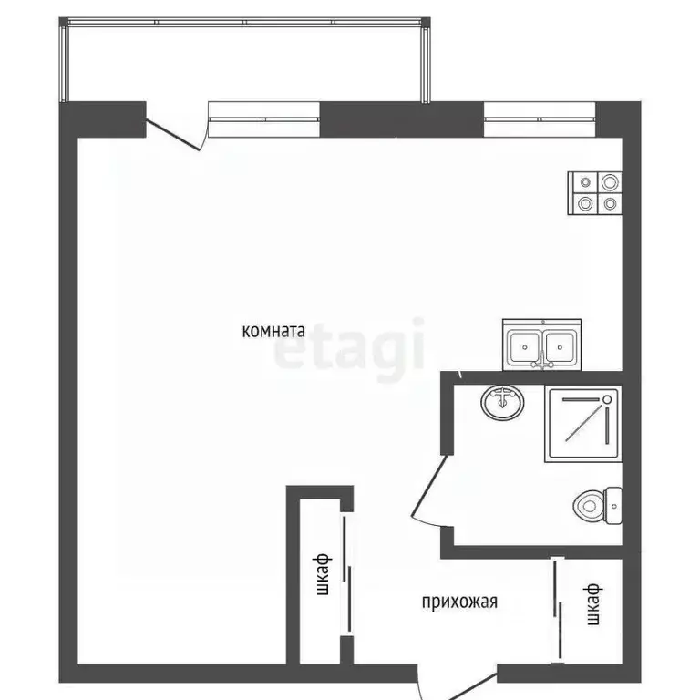 1-к кв. Москва ул. Винокурова, 26К1 (35.1 м) - Фото 2