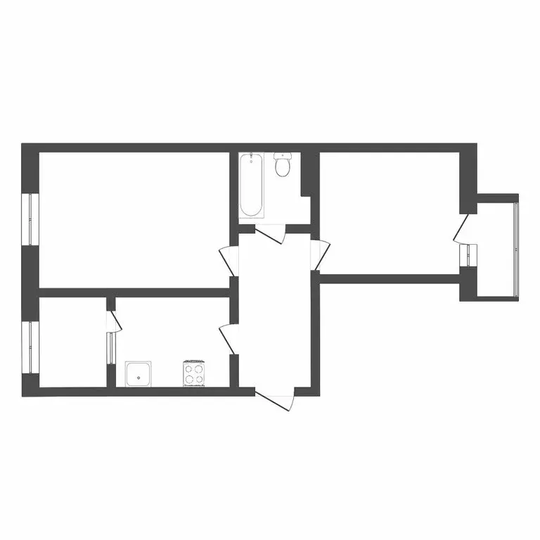 2-комнатная квартира: Тюмень, улица Урицкого, 14 (77 м) - Фото 0