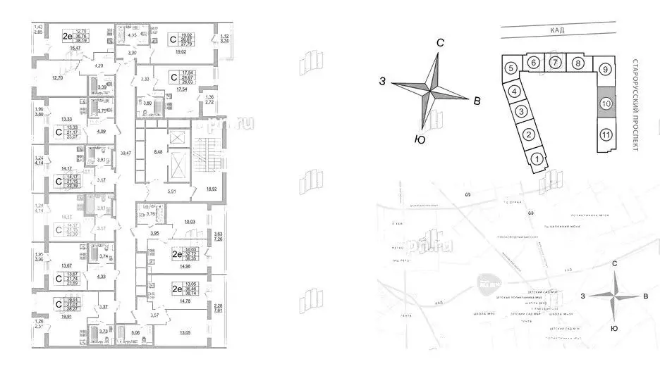 Студия Санкт-Петербург пос. Шушары,  (28.27 м) - Фото 0
