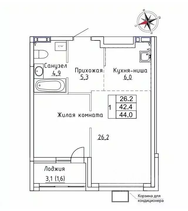 1-к кв. Приморский край, Надеждинский район, пос. Новый ул. Ленина, ... - Фото 0