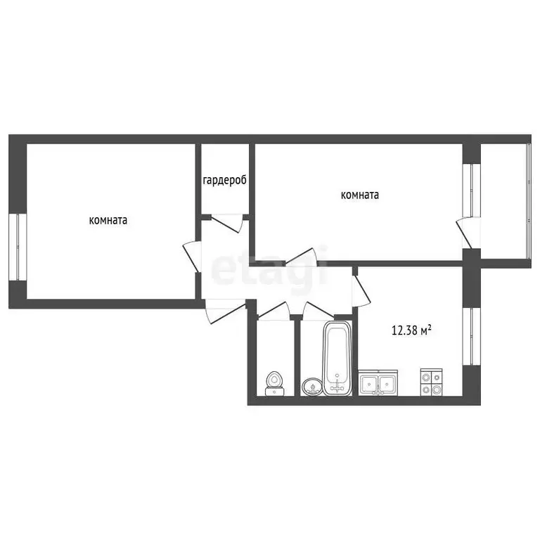 2-комнатная квартира: Тамбов, Коммунальная улица, 72А (72.79 м) - Фото 0