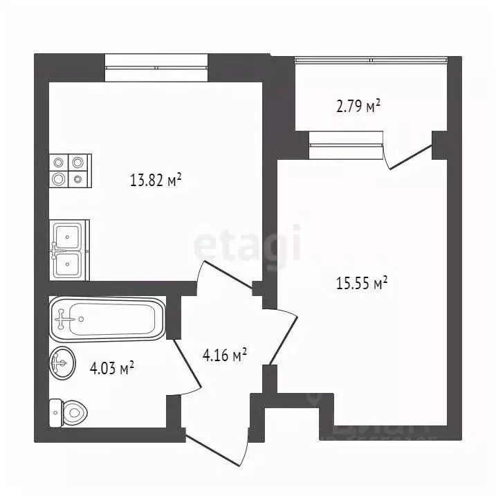 1-к кв. Самарская область, Самара Корабельная ул., 13 (40.3 м) - Фото 1