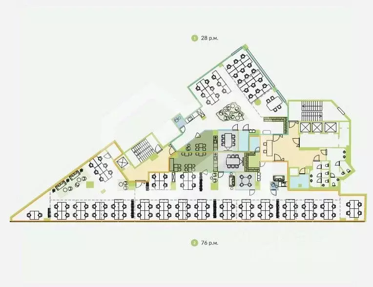 Помещение свободного назначения в Москва Новослободская ул., 16 (728 ... - Фото 2