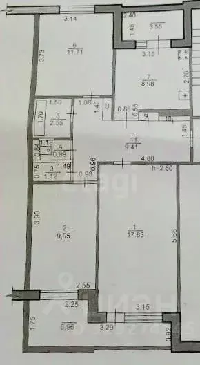 3-к кв. Калмыкия, Элиста 7-й мкр, 2к1 (64.0 м) - Фото 2