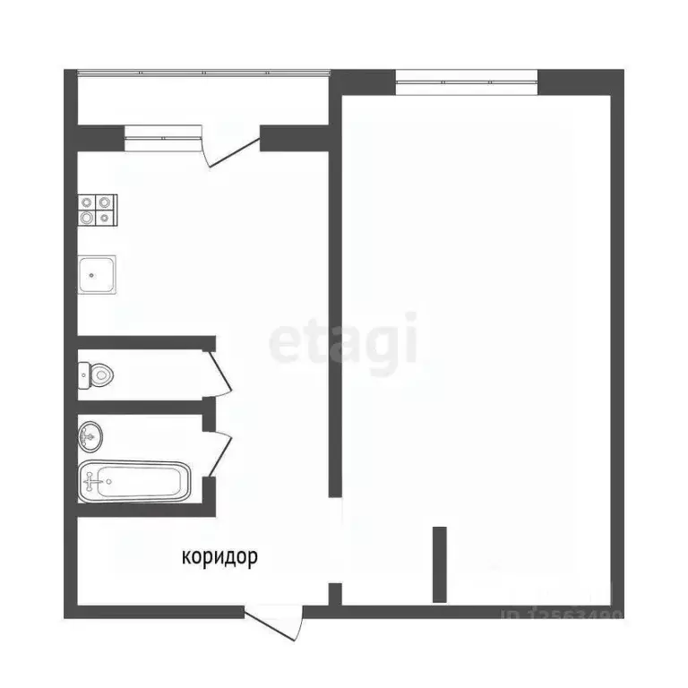 1-к кв. Воронежская область, Воронеж ул. Архитектора Троицкого, 5 ... - Фото 1