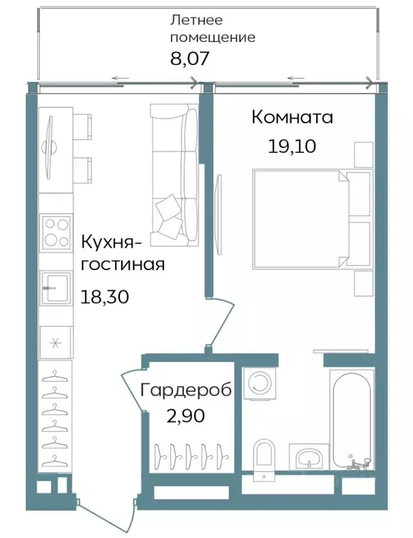 2-к кв. Крым, Саки ул. Морская (48.37 м) - Фото 0