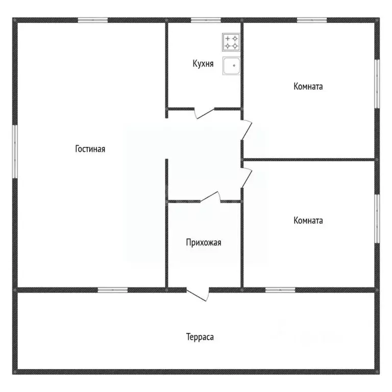 Дом в Башкортостан, Кушнаренковский район, Старокамышлинский ... - Фото 2