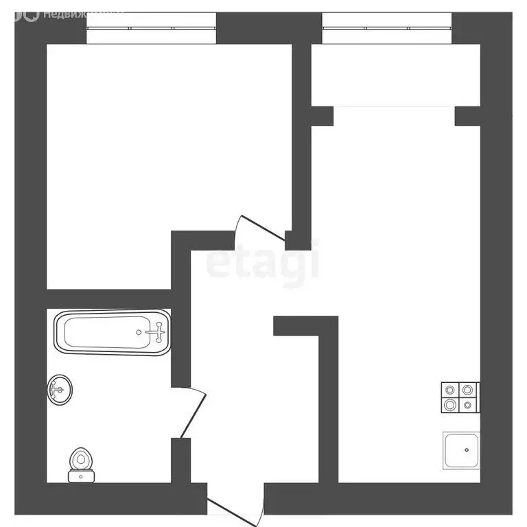 1-комнатная квартира: Ялуторовск, улица Свободы, 240 (36 м) - Фото 1