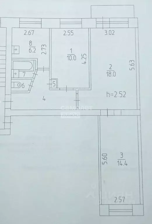 3-к кв. Пермский край, Пермь ш. Космонавтов, 55 (60.0 м) - Фото 2