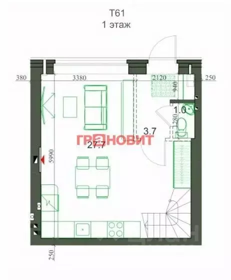 Таунхаус в Новосибирская область, Новосибирский район, Мичуринский ... - Фото 1